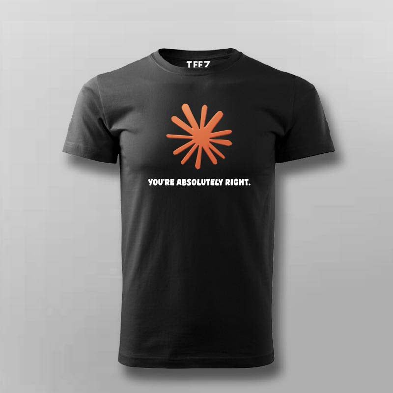 Claude AI - You're Absolutely Right Funny T-shirt For Men