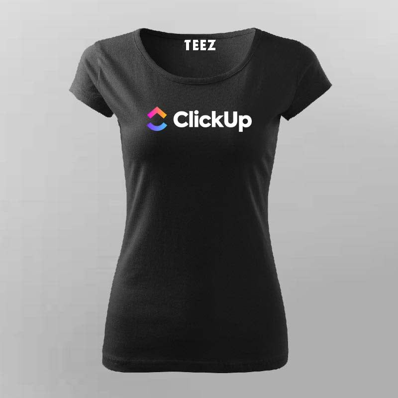 ClickUp T-shirt For Women – Productivity Tech Tee