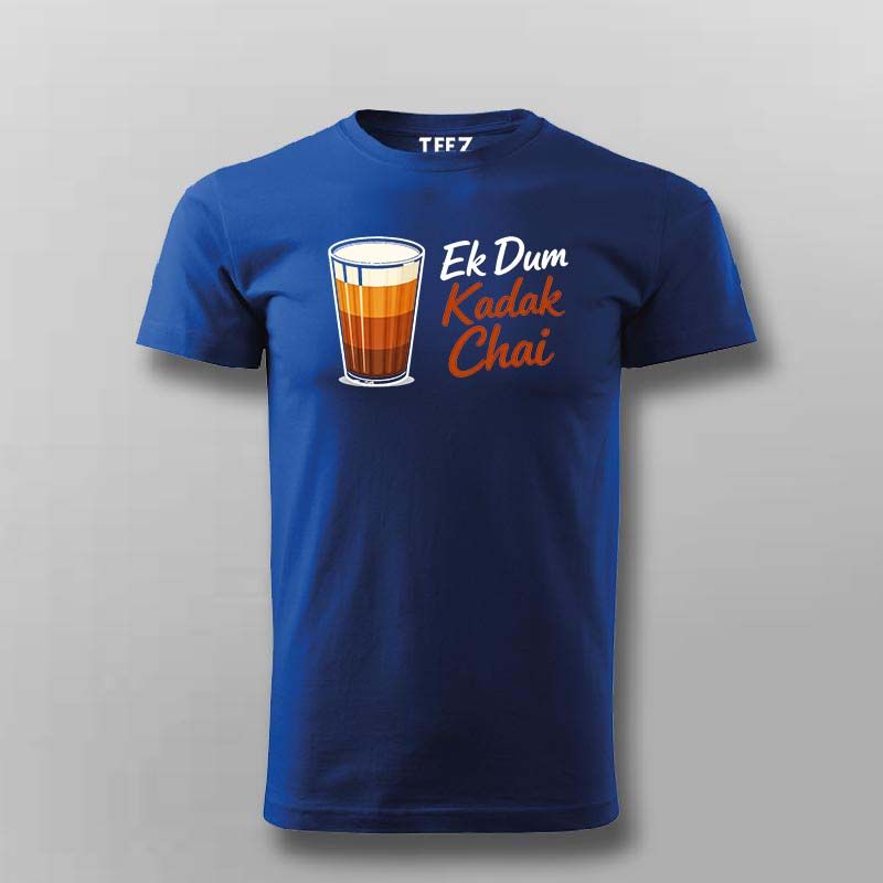 Kadak Chai T-shirt For Men – Ek Dum Desi Tea Vibe
