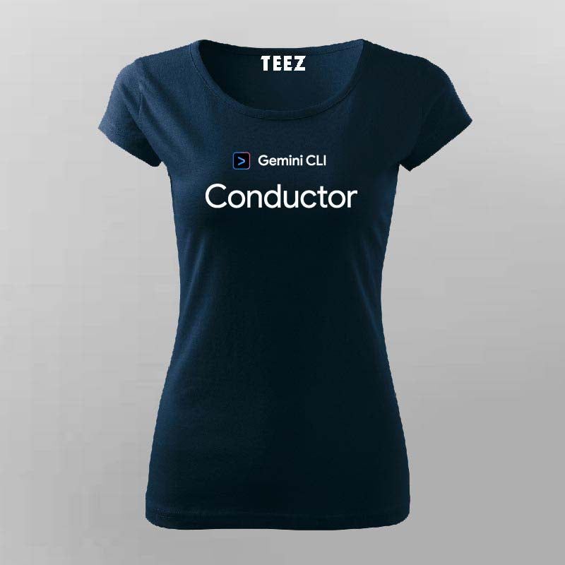 Gemini CLI Conductor T-shirt For Women
