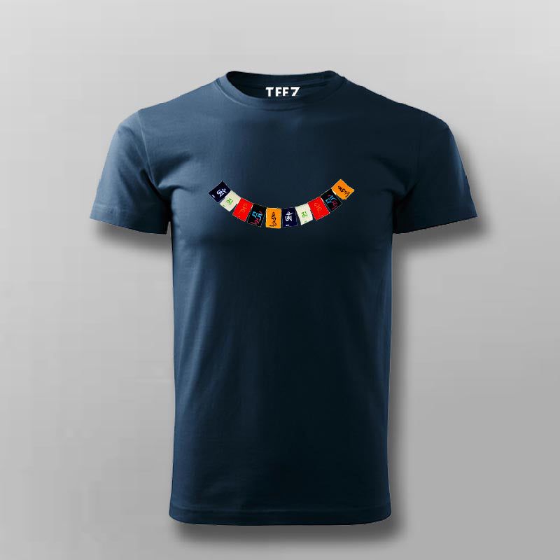 Ladakh Tibetan Prayer Flags Spiritual T-shirt For Men