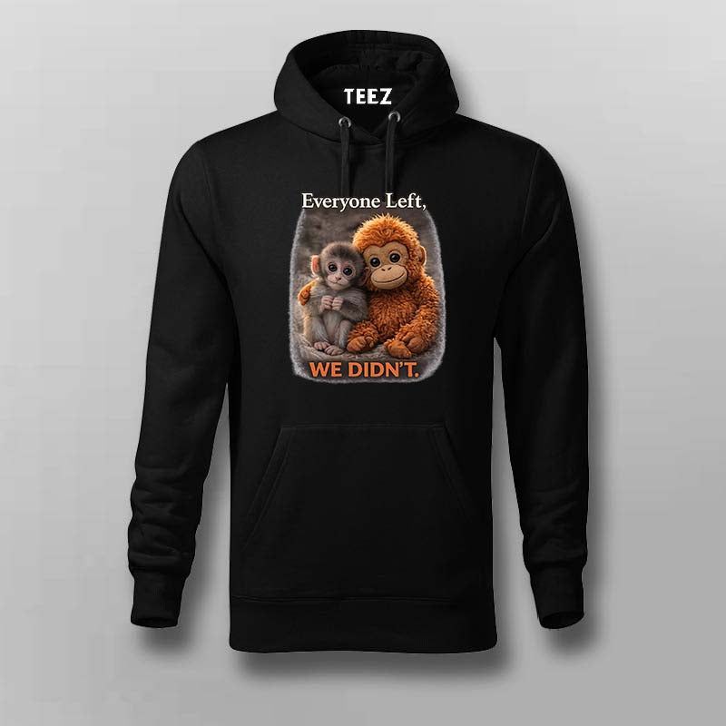 Everyone Left We Didn’t Punch Monkey Hoodie for Men