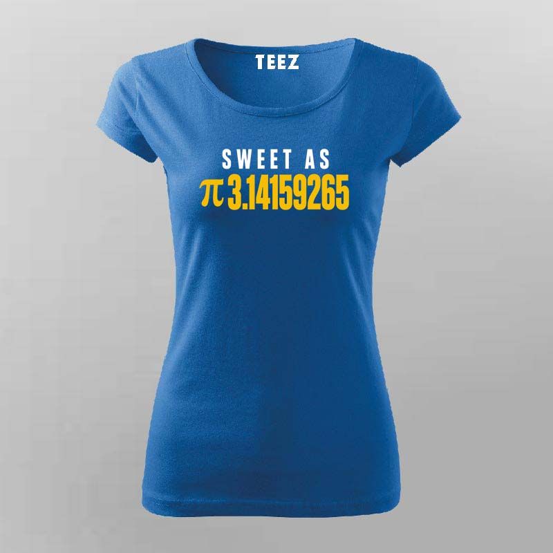Sweet As Pi Math T-shirt For Women