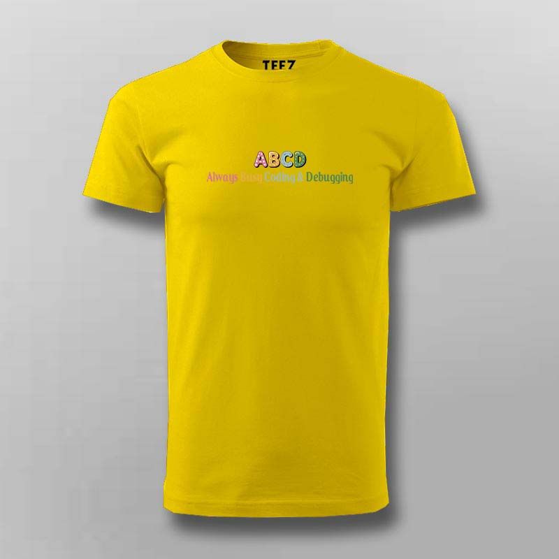 ABCD Coding & Debugging T-shirt For Men | Teez.in