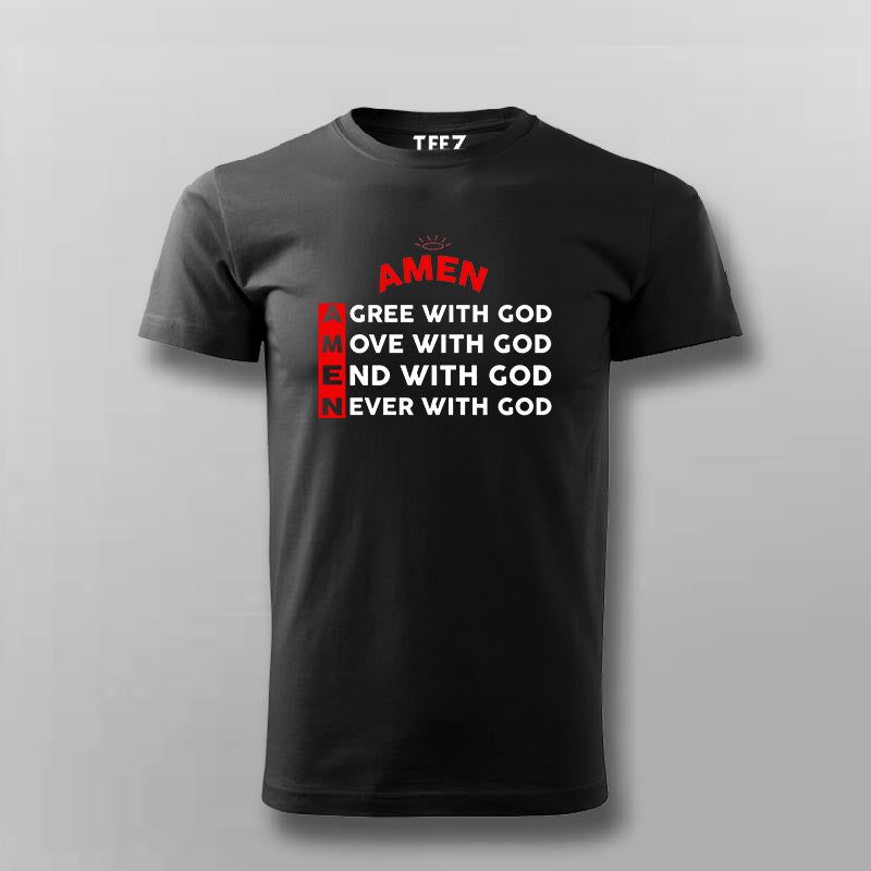 Amen T-Shirt for Men - Faith-Inspired Style