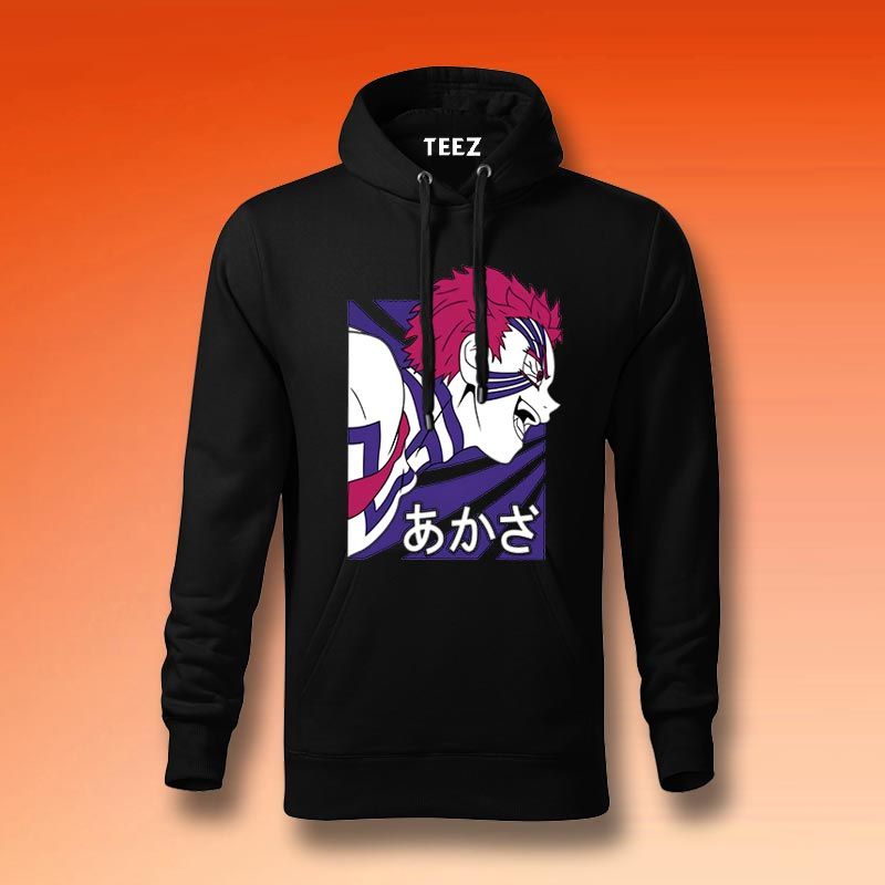 Akaza Anime Hoodie for Men - Embrace Demon Slayer Style