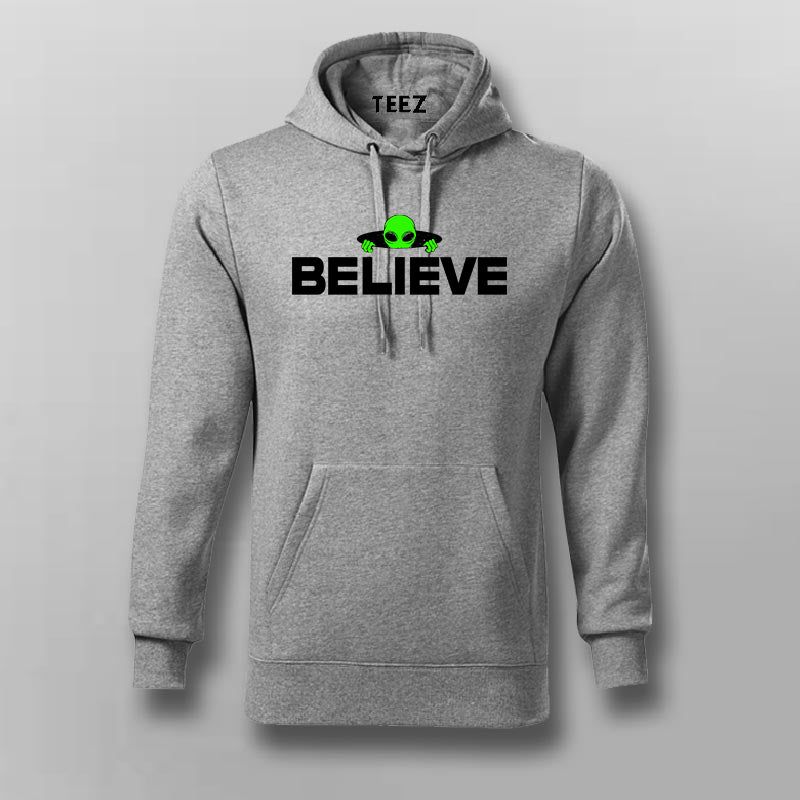 Believe Space Hoodie for Men - Inspire Cosmic Dreams