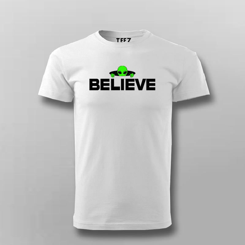 Believe Space T-Shirt for Men - Inspire Cosmic Dreams
