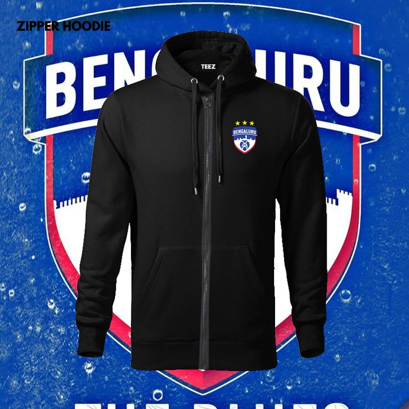 Bengaluru FC Cotton Zipper Hoodie - Show Your Team Spirit