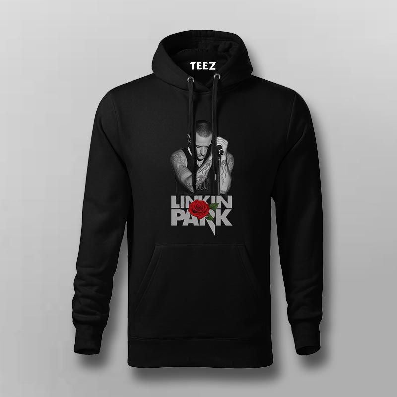 Linkin Park Tribute Hoodie For Men – Rose of Remembrance Edition