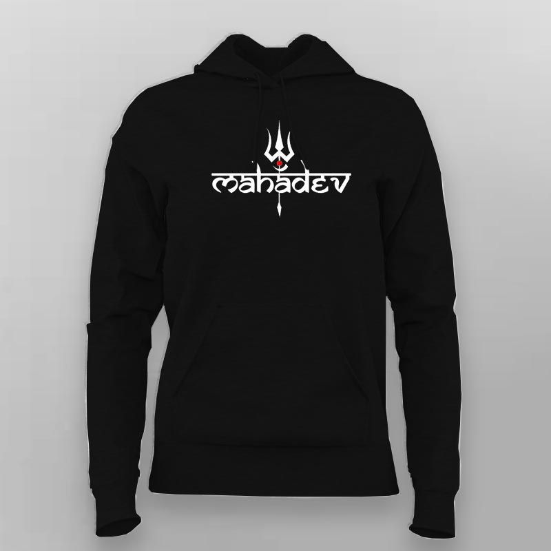 Mahadev Trishul Hoodie for Women – Lord Shiva Symbol
