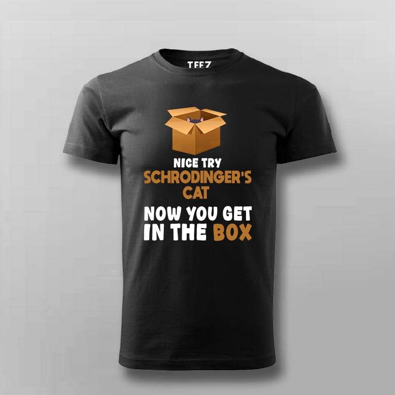 Schrödinger's Cat Paradox Men's T shirt – Funny Quantum Physics