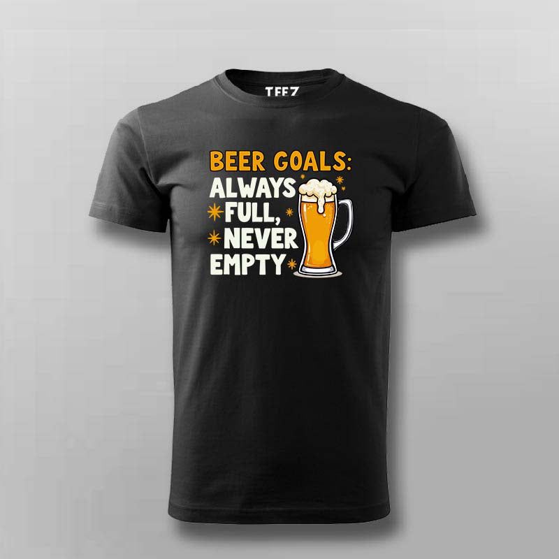 Always Full Beer T-Shirt for Men – Funny Tee Online India