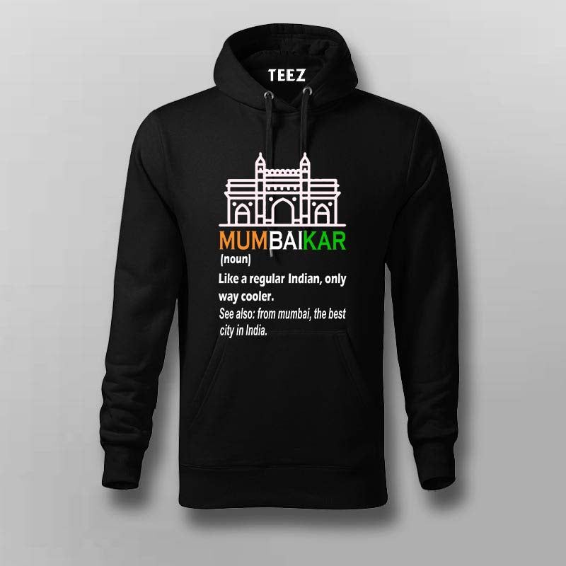 Mumbaikar Hoodie For Men - Celebrate Mumbai Spirit