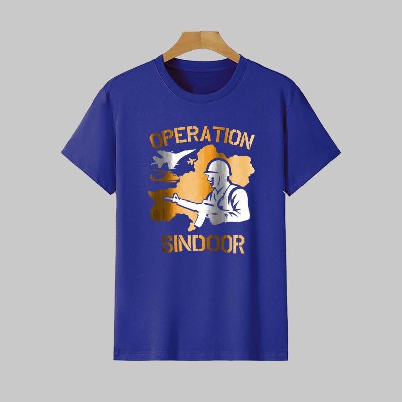 Operation Sindoor T-Shirt For Men – India’s Tactical Precision