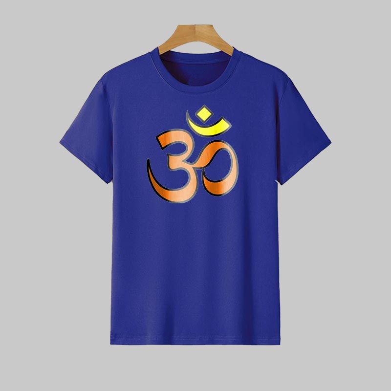 Om Symbol T-Shirt for Men – Spiritual Wear