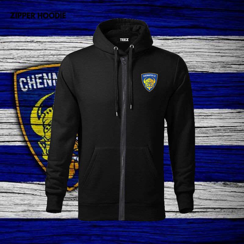 Chennaiyin FC Cotton & Zip Hoodie - Wear Your Team Colors