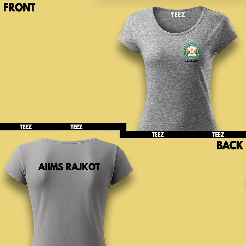 AIIMS Rajkot Women’s T-Shirt – Bold, Bright, and Medical