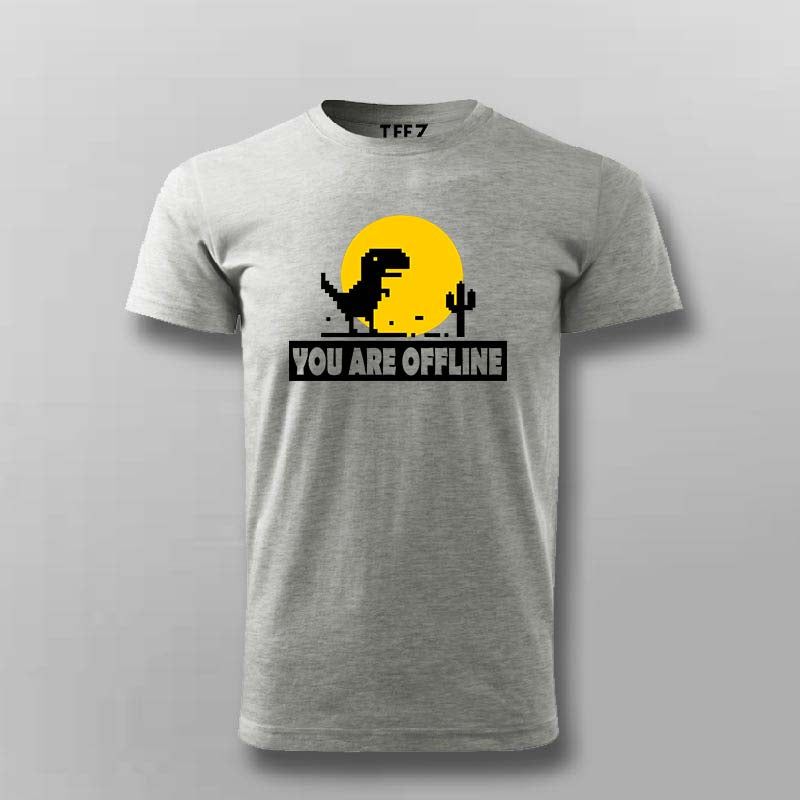 You Are Offline" T-Shirt For Men – Classic No Internet Fun
