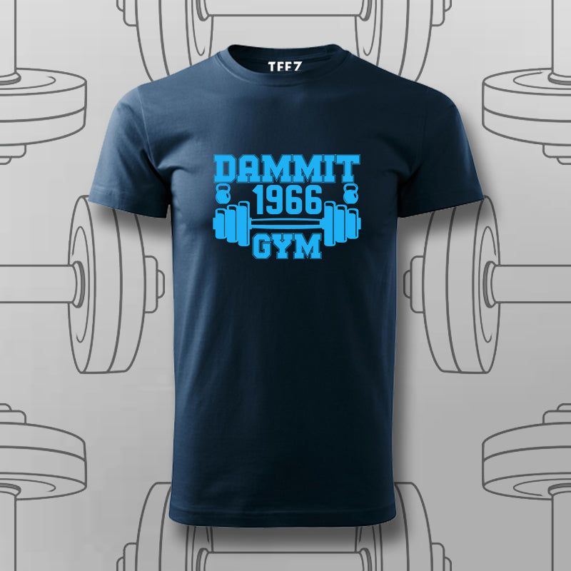 Dammit 1966 Gym – Vintage Fitness Vibes T-Shirt For Men