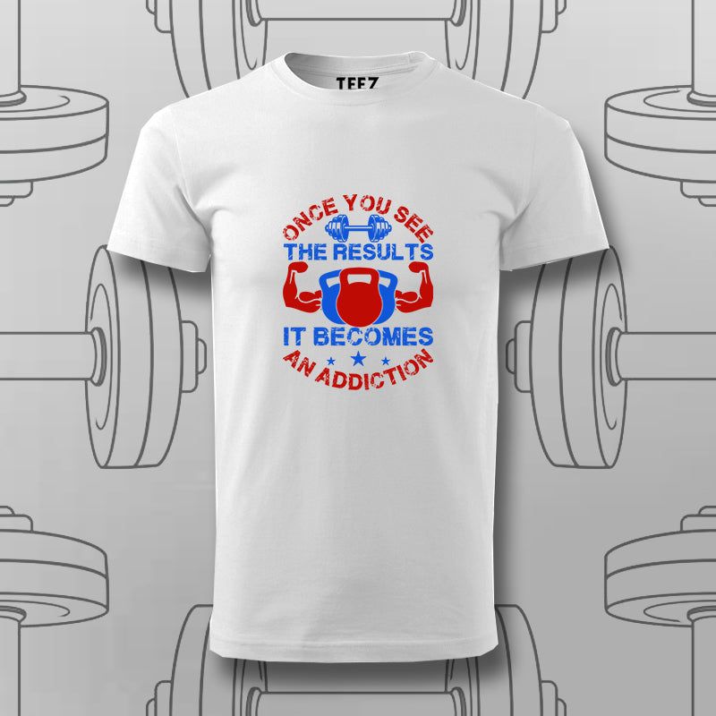 Once You See the Results T-Shirt For Men – Fitness Motivation