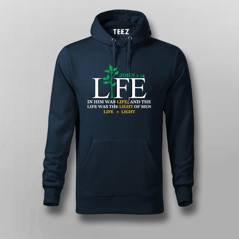 Life is light hoodie for men