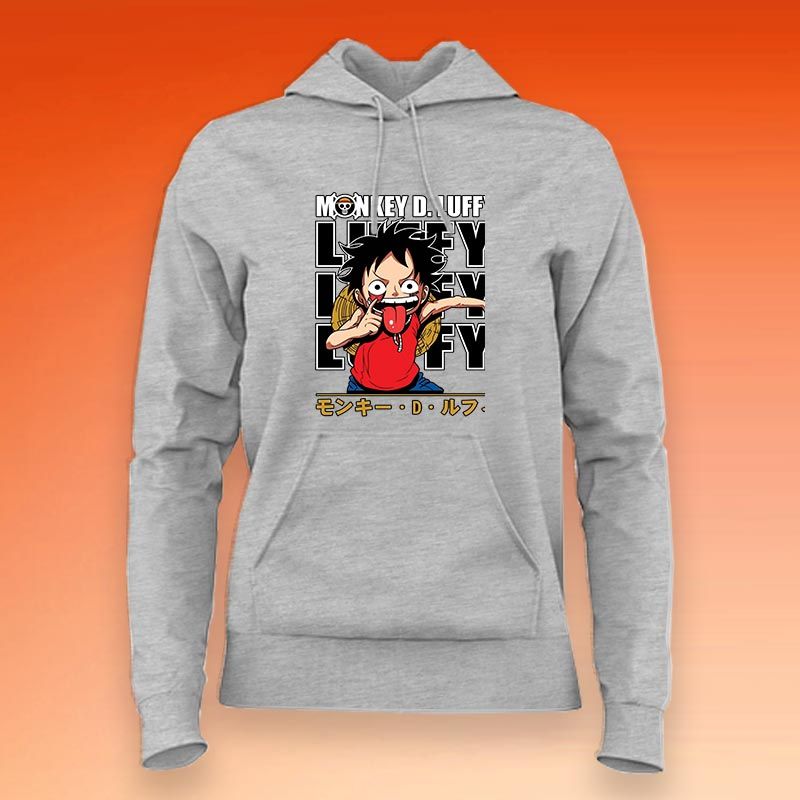 Monkey D. Luffy Anime Cotton & Zipper for Women - Pirate King Style