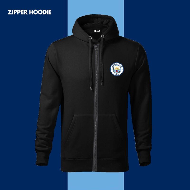 Manchester City Cotton & Zipper Hoodie for Men