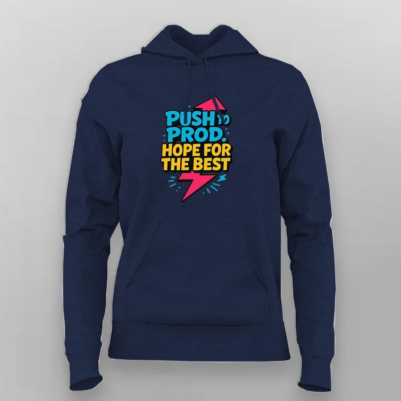 Push to Prod Hoodie for Women – Release Day Dev Wear