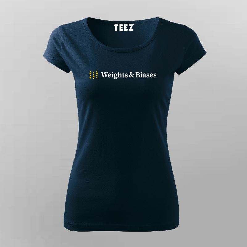 Weights & Biases T-Shirt for Women – Train Hard, Debug Harder