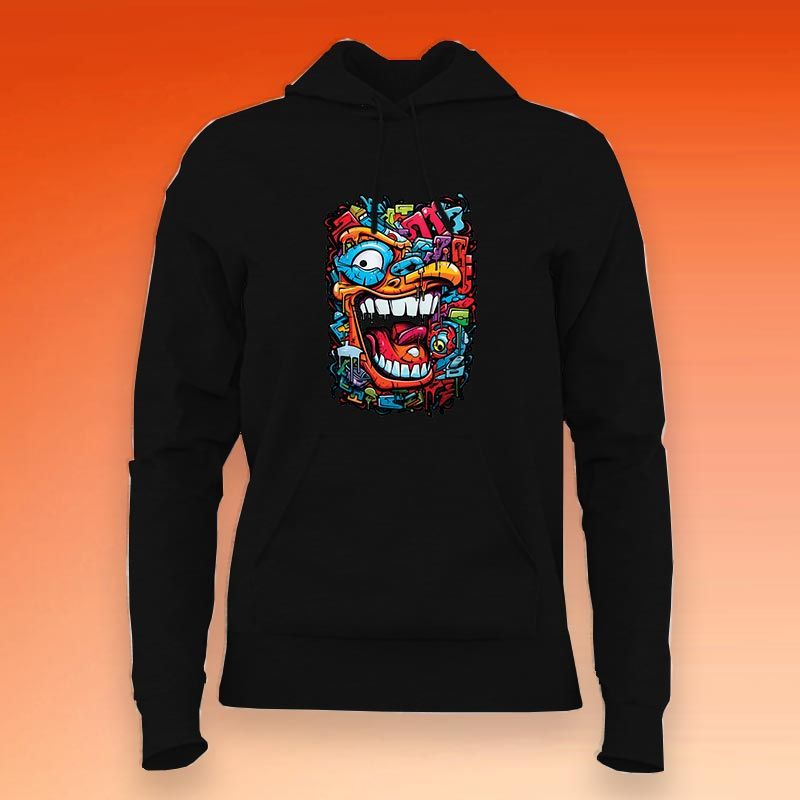 Oeni Graffiti Wall Art Hoodie & Zipper for Women