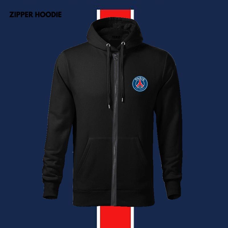 PSG Cotton & Zipper Hoodie for Men Paris Saint-Germain