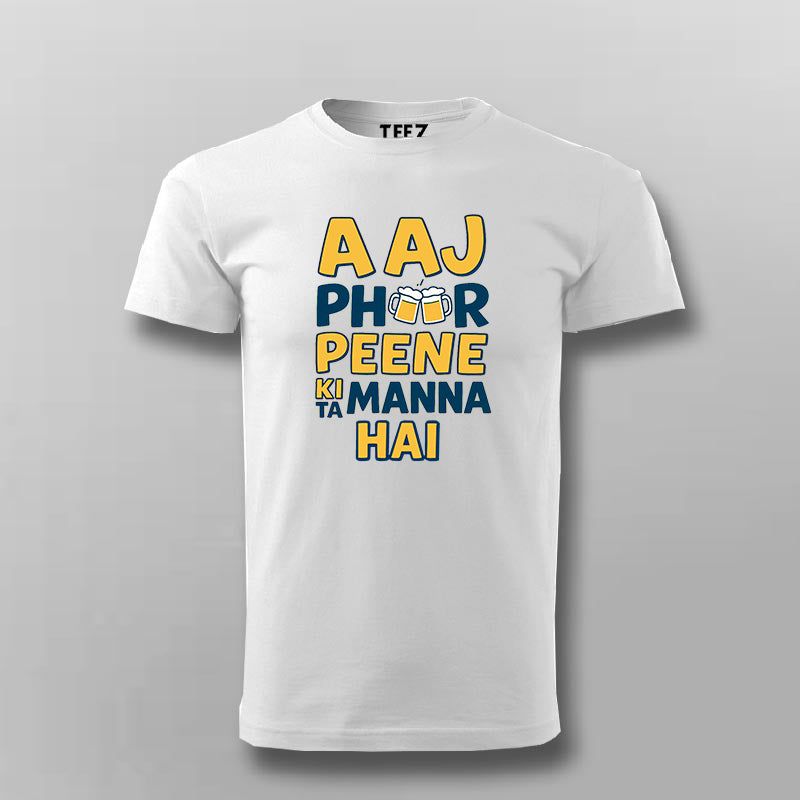 Aaj Phir Peene Ki Tammanna Hai Men T-Shirt – Desi Moodwear