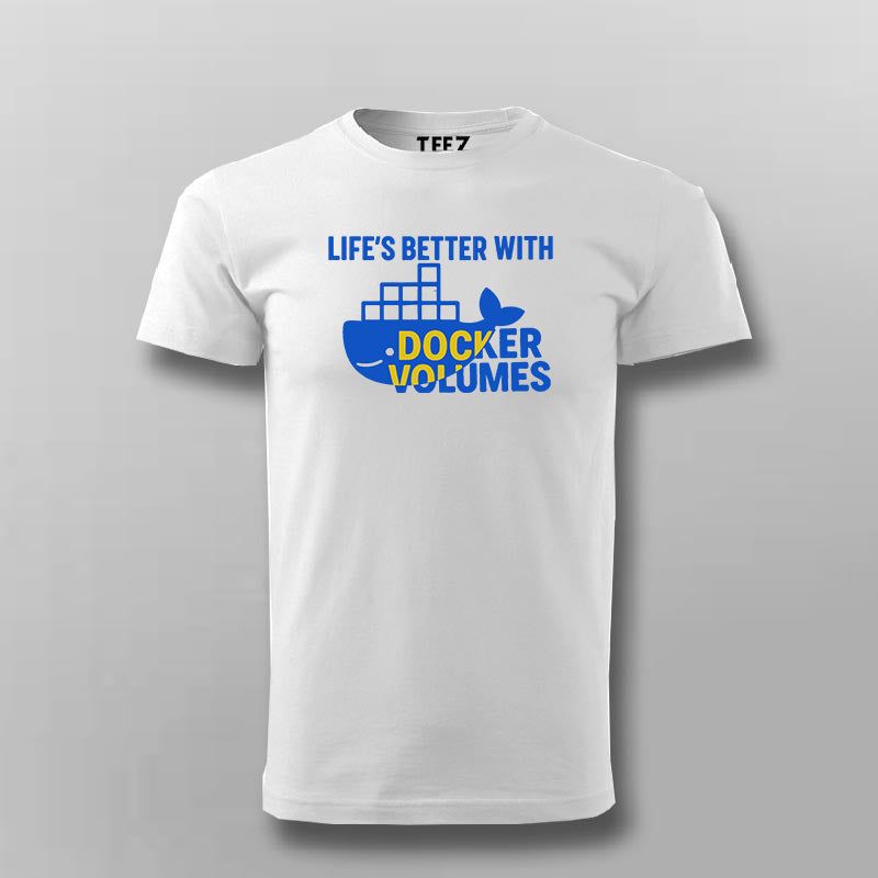 Docker Volumes DevOps Life – T-Shirt for Men