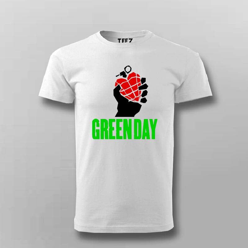 Green Day American Idiot T-Shirt for Men – Heart Grenade Art