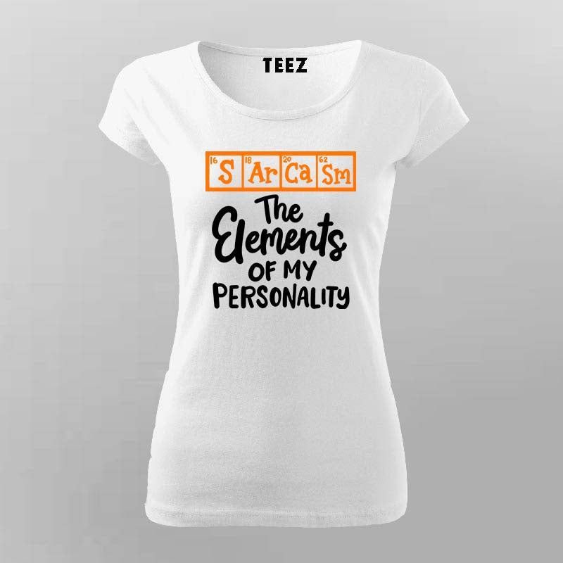 Periodic Table Sarcasm T-Shirt For Women - Funny Science