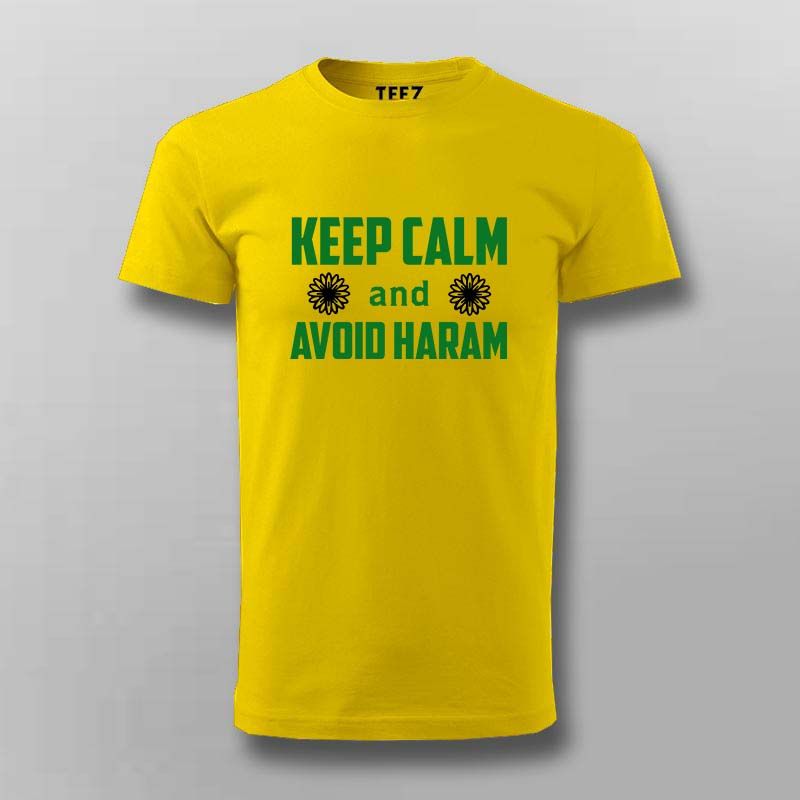 Keep Calm and Avoid Haram T-Shirt for Men - Faithful and Bold