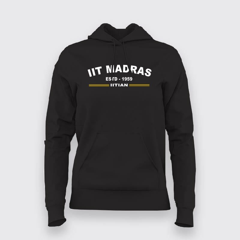 IIT Madras Heritage Hoodie ESTD 1959 - Women's Edition