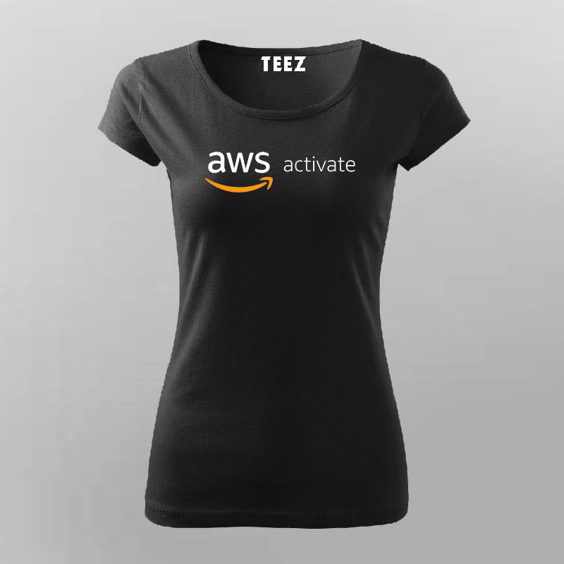 AWS Activate Women Tee - Power Your Cloud Journey by Teez