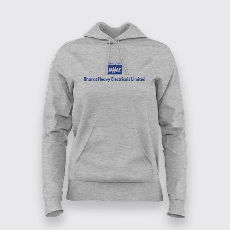 BHEL Value Tee: Bharat Heavy Electricals Women's Hoodie by Teez