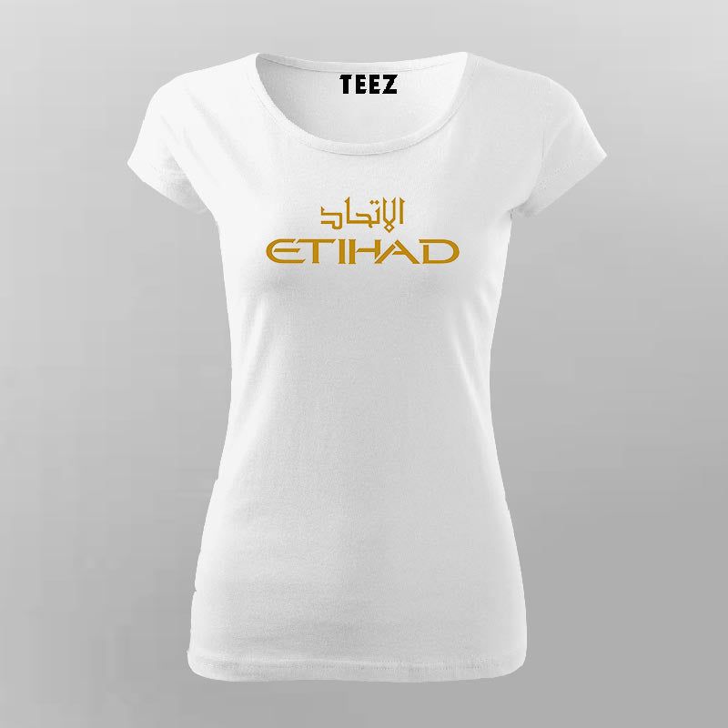 Etihad-Airways-Logo T-Shirt For Women