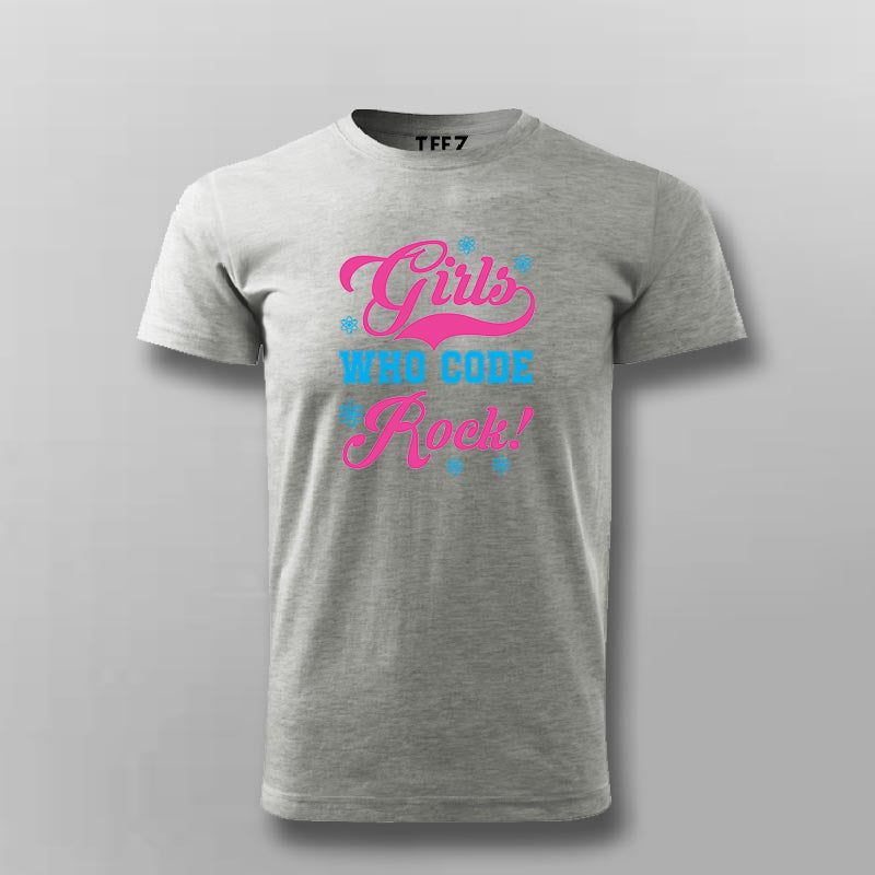 Girls Who Code Rock Programming T-shirt From Teez.