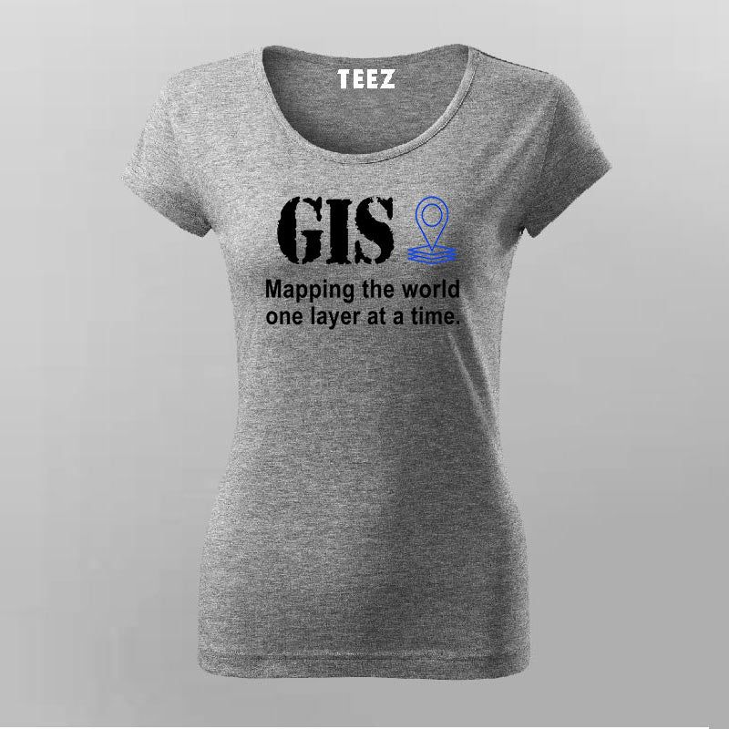 GIS Wizard - Women's Mapping Tech Tee