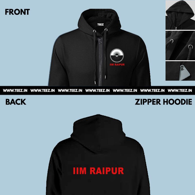 IIM Raipur ESTD 2010 Graduate Men's Cotton Hoodie