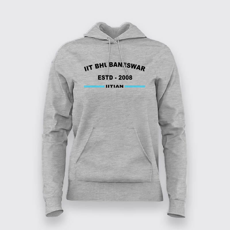 IIT Bhubaneswar ESTD 2008 Alumni Women's Hoodie