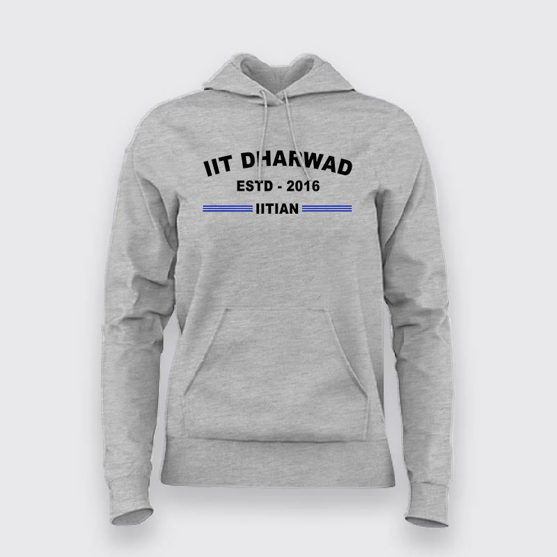 IIT Dharwad ESTD 2016 Women's Campus Hoodie