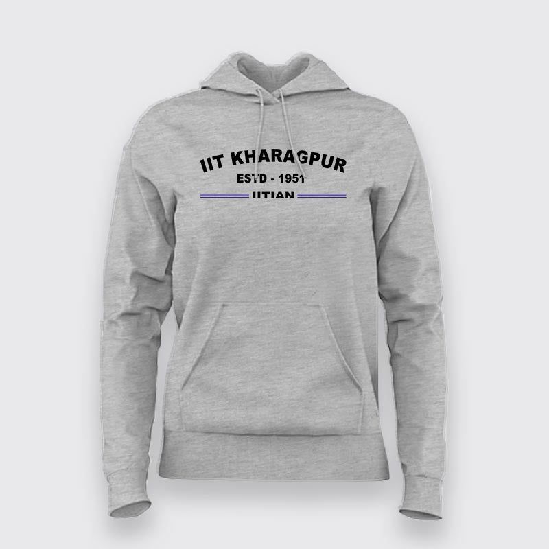 IIT Kharagpur Vintage Hoodie ESTD 1951 - Women's Style