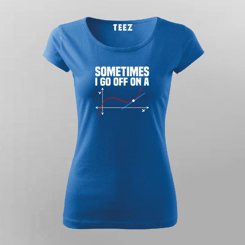 Math Teacher Tangent - Women's Fun Teaching Tee