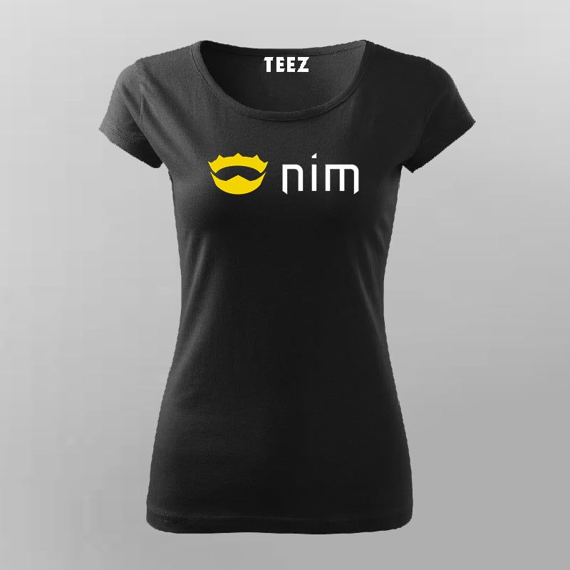 Nim Programming Language Crown T-Shirt For Women
