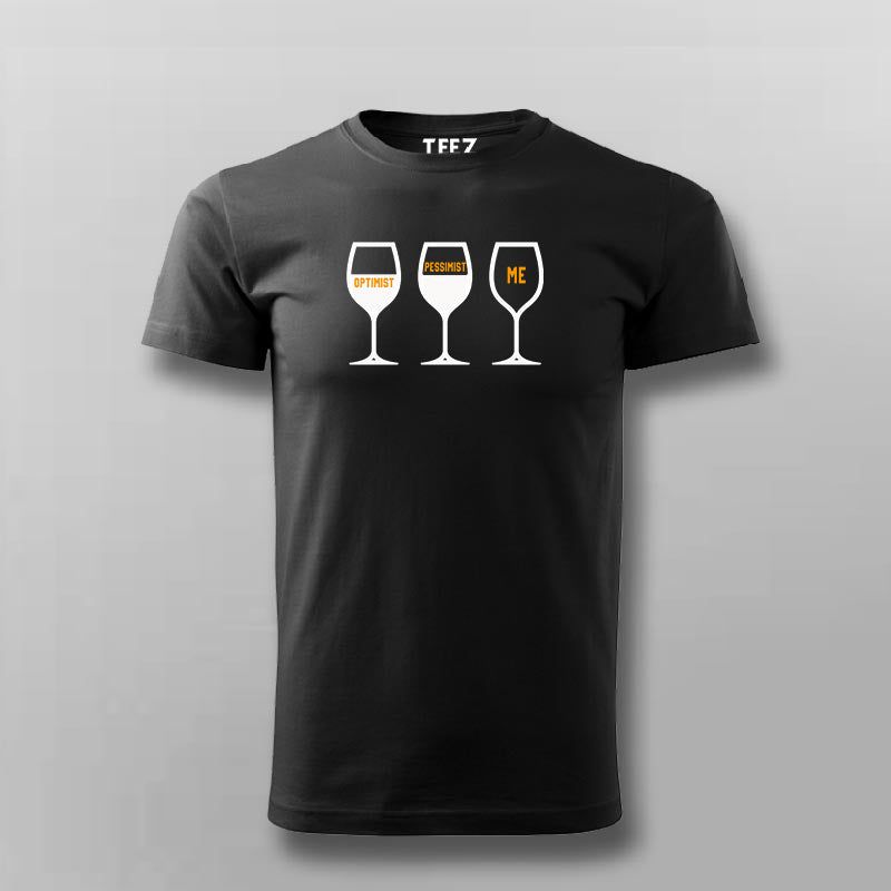 Optimist Pessimist Me T-shirt For Men